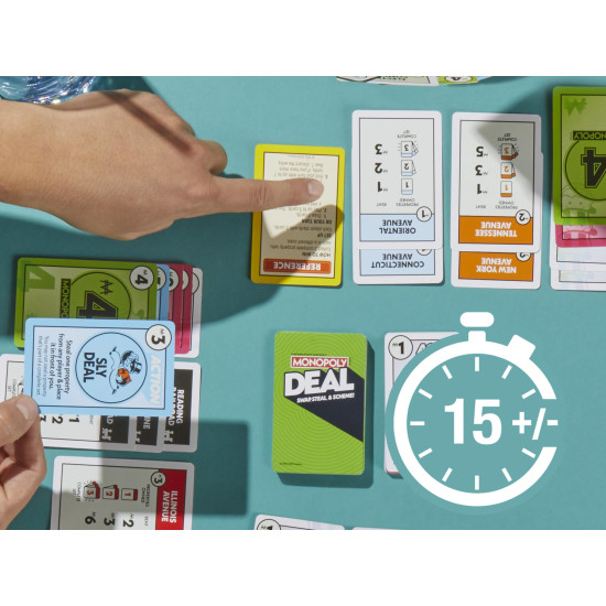 Monopoly Deal Card Game - Quick & Fun for Families