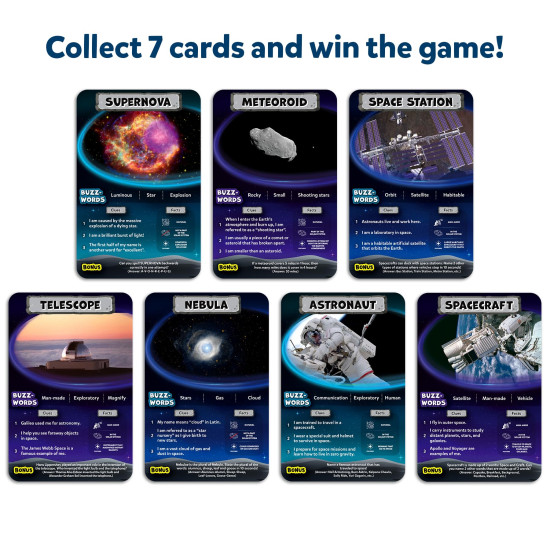 Skillmatics Card Game - Guess in 10 NASA Space - Educational Fun for Kids & Families