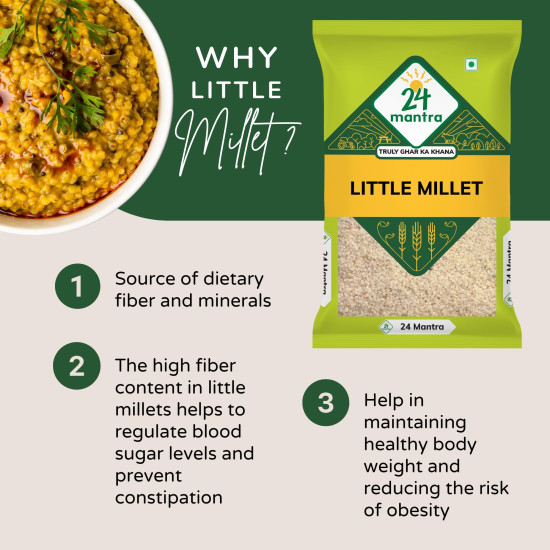 24 Mantra Organic Unpolished Millets 2.5 kg Combo - Nutritious Rice Replacement