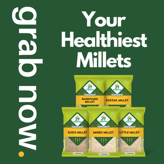 24 Mantra Organic Unpolished Millets 2.5 kg Combo - Nutritious Rice Replacement