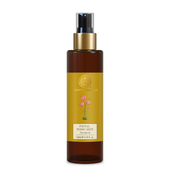 Forest Essentials Facial Tonic Mist Panchpushp & Delicate Facial Cleanser Mashobra Honey Combo - Natural & Organic Skincare