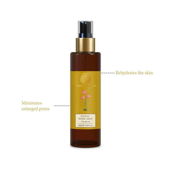 Forest Essentials Facial Tonic Mist Panchpushp & Delicate Facial Cleanser Mashobra Honey Combo - Natural & Organic Skincare
