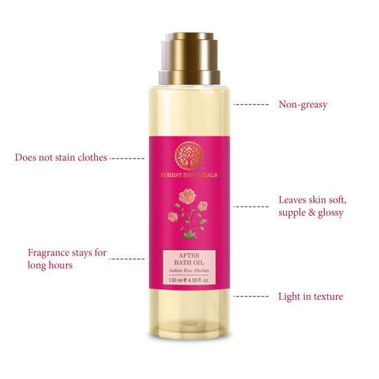 Forest Essentials After Bath Oil Combo - Indian Rose & Jasmine Forest Essentials After Bath Oil Combo - Indian Rose & Jasmine