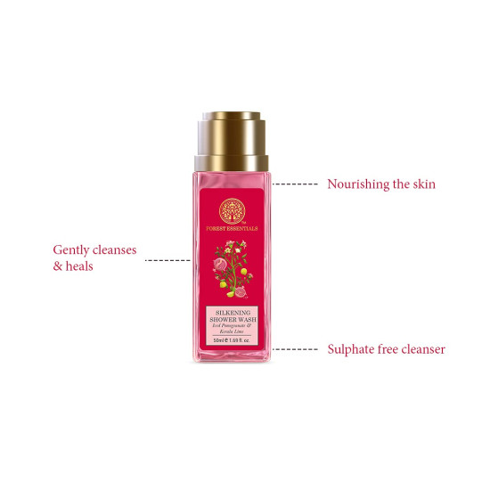 Forest Essentials Travel Size Combo - Ultra-Rich Body Milk & Silkening Shower Wash