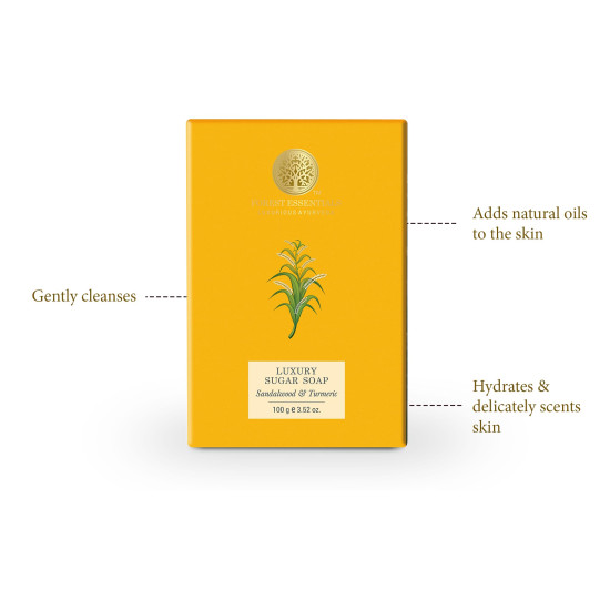 Forest Essentials Luxury Sugar Soap Combo - Ayurvedic Handmade Soap