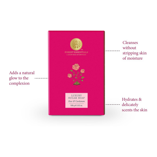Forest Essentials Luxury Sugar Soap Combo - Ayurvedic Handmade Soap