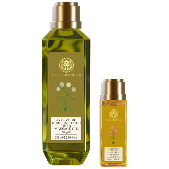 Forest Essentials Ayurvedic Herb Enriched Combo - Natural Luxury for Hair & Skin