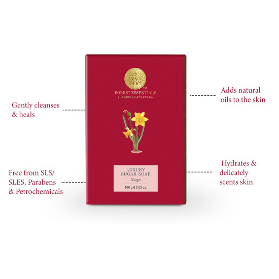 Forest Essentials Luxury Sugar Soap Combo - Ayurvedic Handmade Soap