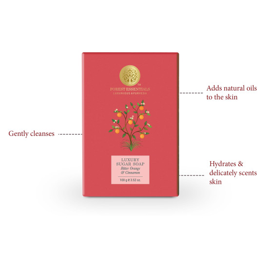 Forest Essentials Luxury Sugar Soap Combo - Ayurvedic Handmade Soap