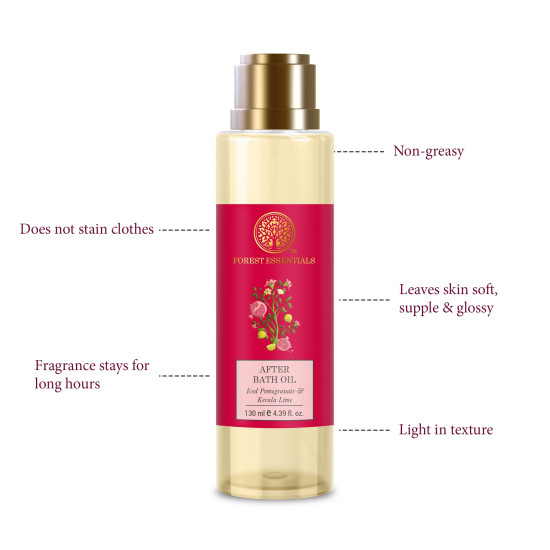 Forest Essentials After Bath Oil Combo - Indian Rose & Iced Pomegranate
