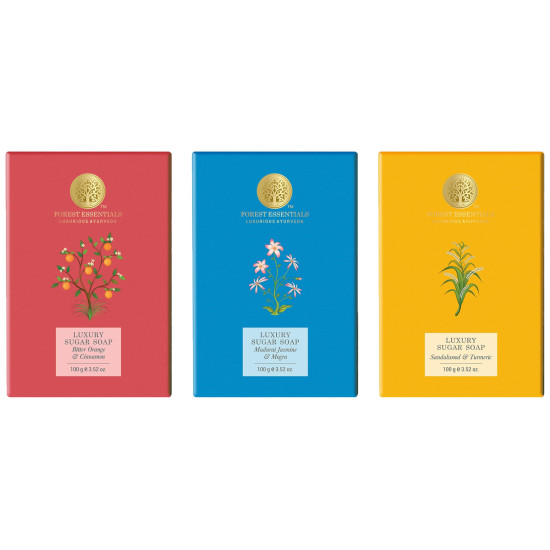 Forest Essentials Luxury Sugar Soap - Ayurveda Indulgence Forest Essentials Luxury Sugar Soap - Ayurveda Indulgence