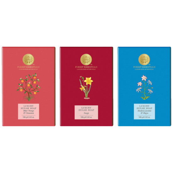 Forest Essentials Luxury Sugar Soap - Ayurvedic Natural Skincare