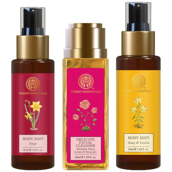 Forest Essentials Travel Size Body Mist Nargis - Luxury Floral Fragrance