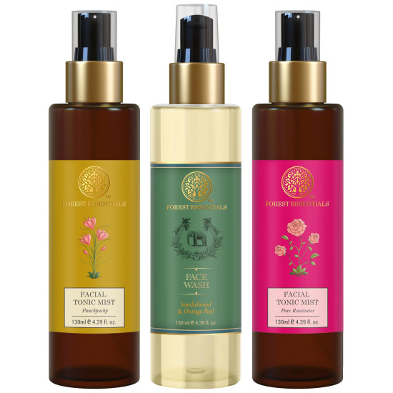 Forest Essentials Facial Care Trio - Natural Skincare Essentials