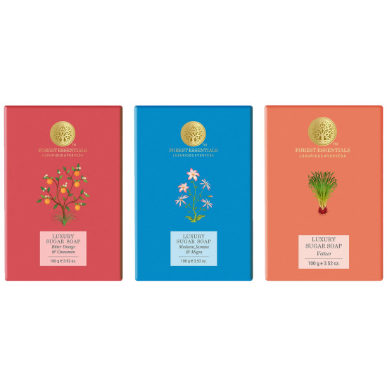 Forest Essentials Luxury Sugar Soap - Natural Ayurvedic Experience