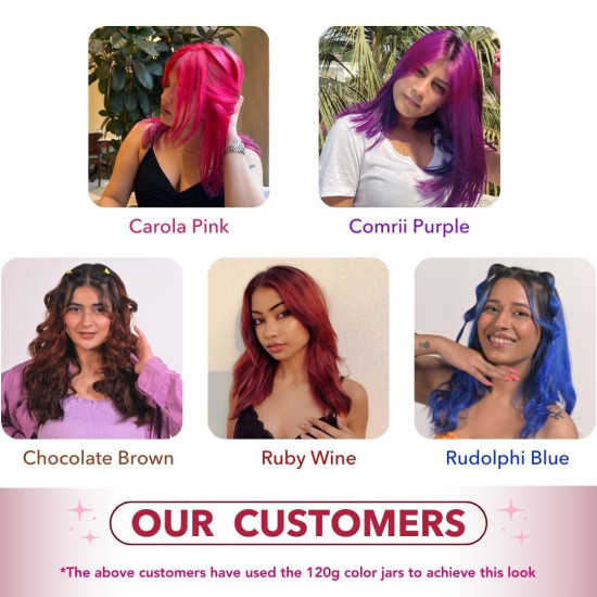 Paradyes Lighten Up! Bleach Pack + Top 5 Hair Color Sample Box - Vibrant Semi-permanent Colors