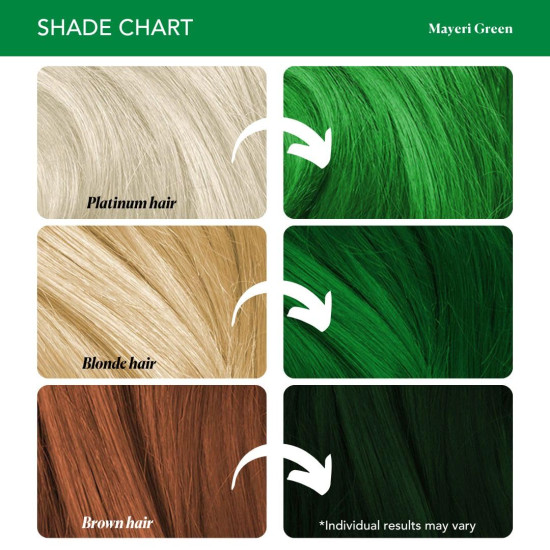 Paradyes Semi-permanent Mayeri Green Hair Colour - Vegan & Cruelty-Free Paradyes Semi-permanent Mayeri Green Hair Colour - Vegan & Cruelty-Free