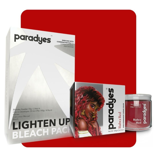 Paradyes Semi-permanent Rubra Red Hair Colour - Vegan & Cruelty-Free Paradyes Semi-permanent Rubra Red Hair Colour - Vegan & Cruelty-Free