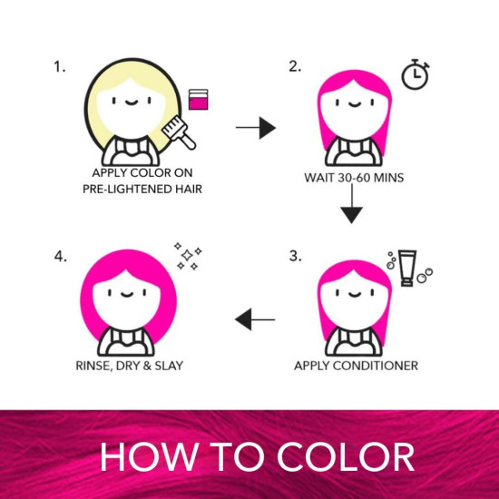 Paradyes Semi-permanent Fuchia Pop Hair Colour - Vibrant & Vegan Paradyes Semi-permanent Fuchia Pop Hair Colour - Vibrant & Vegan