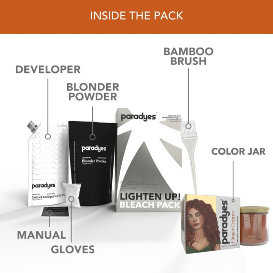 Paradyes Semi-permanent Ginger Copper Hair Colour - Vegan & Cruelty-Free