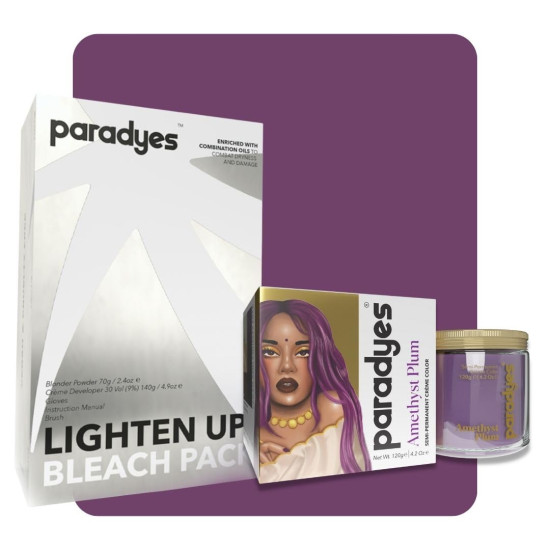 Paradyes Semi-permanent Amethyst Plum Hair Colour - Vibrant & Vegan Paradyes Semi-permanent Amethyst Plum Hair Colour - Vibrant & Vegan