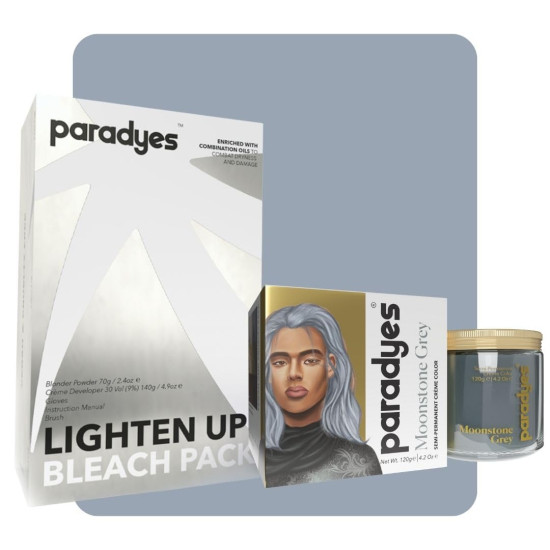 Paradyes Semi-permanent Moonstone Grey Hair Colour - Vegan & Cruelty-Free