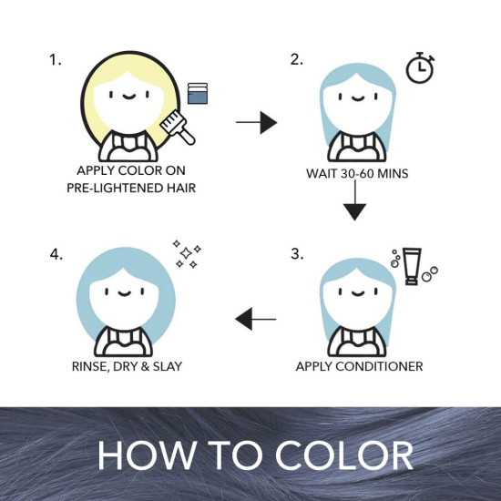 Paradyes Semi-permanent Moonstone Grey Hair Colour - Vegan & Cruelty-Free