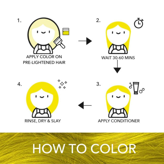 Paradyes Semi-permanent Saxony Yellow Hair Colour & Bleach Pack - Vibrant and Vegan Paradyes Semi-permanent Saxony Yellow Hair Colour & Bleach Pack - Vibrant and Vegan
