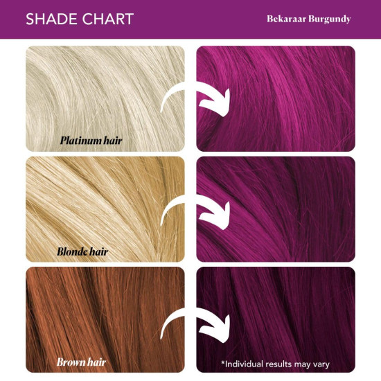 Paradyes Bekaraar Burgundy Hair Colour & Bleach Pack - Semi-Permanent & Vegan Paradyes Bekaraar Burgundy Hair Colour & Bleach Pack - Semi-Permanent & Vegan