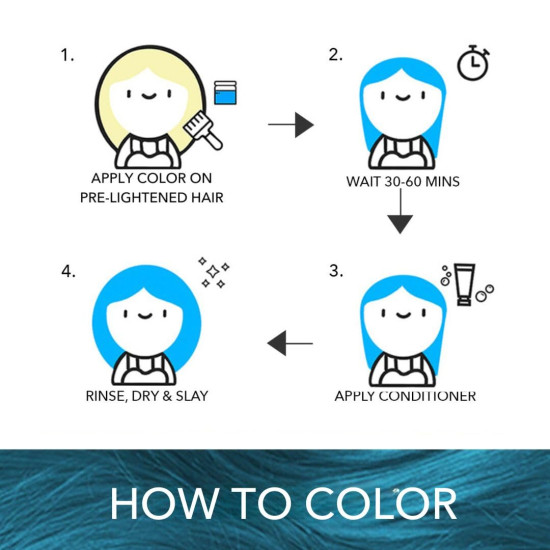 Paradyes Semi-permanent Superba Aqua Hair Colour - Vibrant Vegan Formula Paradyes Semi-permanent Superba Aqua Hair Colour - Vibrant Vegan Formula