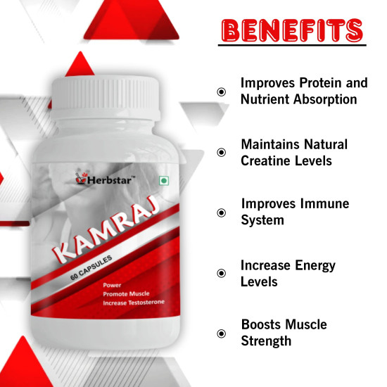 Herbstar Kamraj Capsules - Daily Vitamins & Energy Booster