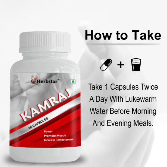 Herbstar Kamraj Capsules - Daily Vitamins & Energy Booster
