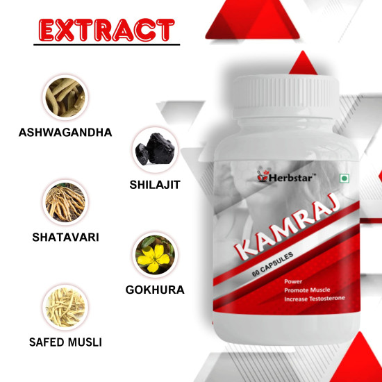 Herbstar Kamraj Capsules - Daily Vitamins & Energy Booster