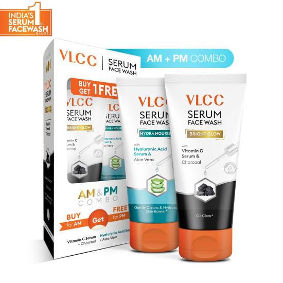 VLCC Vitamin C & Charcoal Serum Facewash - Oil Control & Brightening VLCC Vitamin C & Charcoal Serum Facewash - Oil Control & Brightening