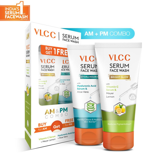 VLCC Vitamin C & Meyer Lemon Serum Facewash - Brighten & Strengthen Skin