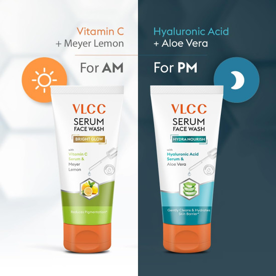 VLCC Vitamin C & Meyer Lemon Serum Facewash - Brighten & Strengthen Skin