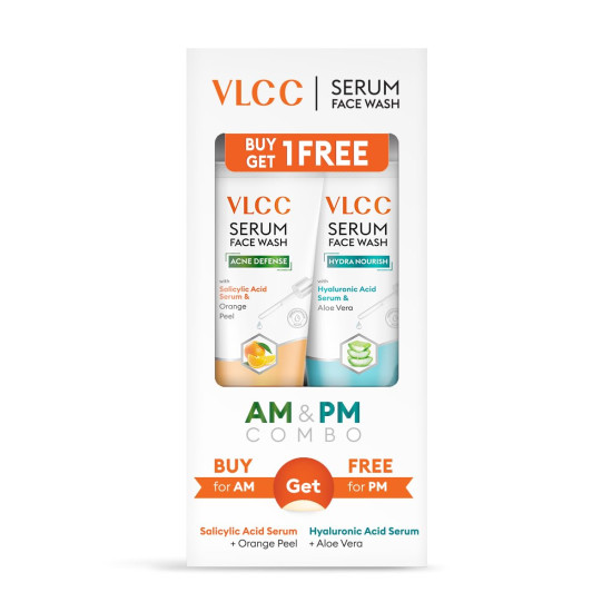 VLCC Salicylic Acid & Orange Peel Serum Facewash - Deep Pore Cleansing & Hydration