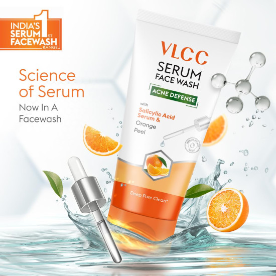 VLCC Serum Facewash - Deep Pore Cleansing with Salicylic Acid & Orange Peel