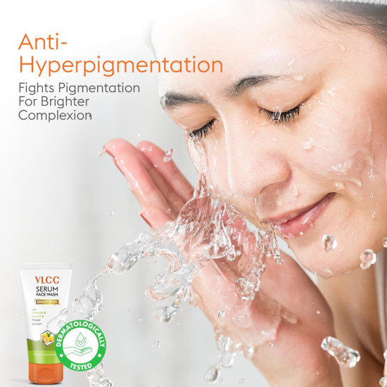 VLCC Serum Facewash - 100ml | Vitamin C & Meyer Lemon for Bright Glow