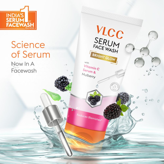 VLCC Serum Facewash - Vitamin C & Mulberry Extract for Radiant Skin