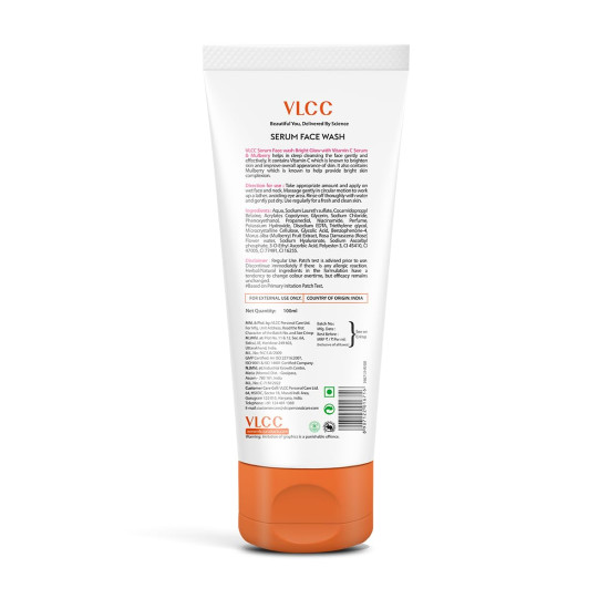 VLCC Serum Facewash - Vitamin C & Mulberry Extract for Radiant Skin