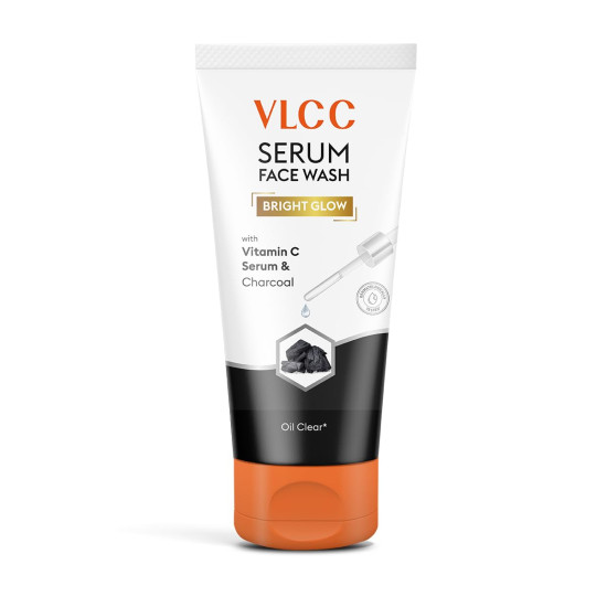 VLCC Serum Facewash - 100ml | Vitamin C & Charcoal for Oil Control