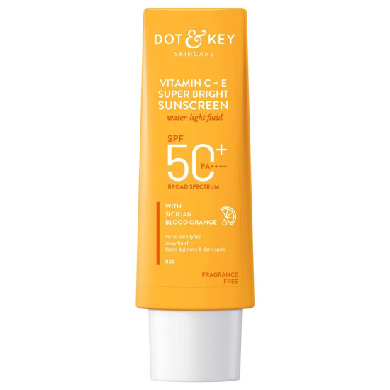 Dot & Key Vitamin C + E Super Bright Sunscreen SPF 50 - Water-Light Protection for Glowing Skin