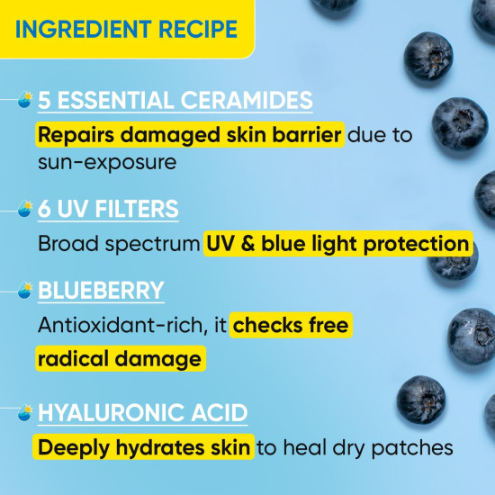 DOT & KEY Blueberry Hydrate Barrier Repair Sunscreen SPF 50+ - Broad Spectrum Protection