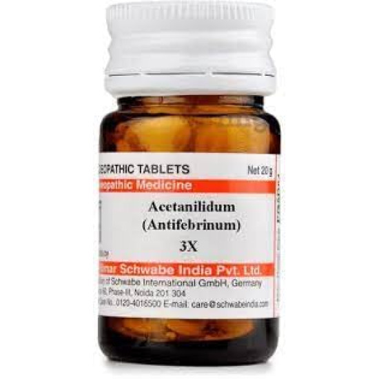 Dr Willmar Schwabe India Acetanilidum Tablet 3X - Effective Fever Relief