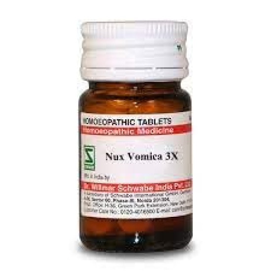 Dr Willmar Schwabe India Nux Vomica Tablet 3X-20GM - Natural Indigestion Relief