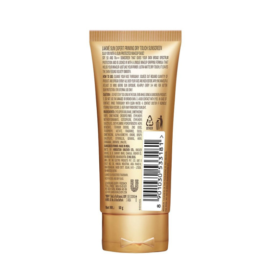 Lakme Sun Expert Primer + Sunscreen SPF 50 PA+++ - Mattifying Protection