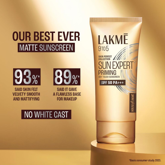 Lakme Sun Expert Primer + Sunscreen SPF 50 PA+++ - Mattifying Protection