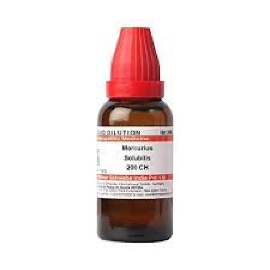 Dr Willmar Schwabe India Mercurius Solubilis 200 CH, 30 ML (Pack of 2) - Natural Vertigo and Headache Relief