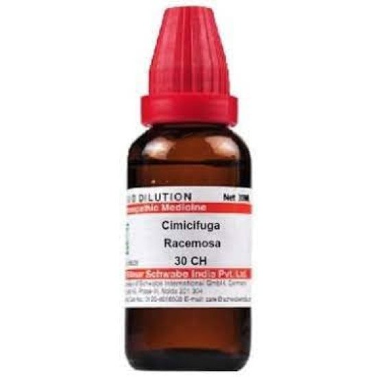 Dr. Willmar Schwabe India Cimicifuga Racemosa 30 CH - Homeopathic Remedy for Menstrual Cramps